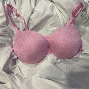 SKIMS Pink Animal Print Bra